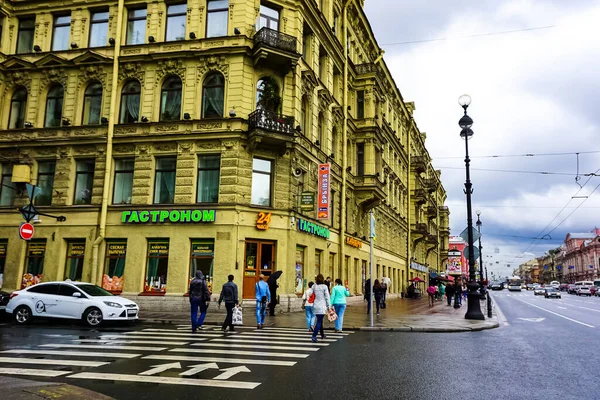 Panorama Petersburga Zabytkowymi Budynkami Architekturą Ulicami Kanałami Petersburgu Rosja — Zdjęcie stockowe