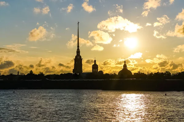 Sankt Petersborg Panorama Med Historiske Bygninger Arkitektur Gader Kanaler Sankt - Stock-foto