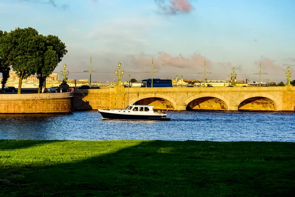 Sankt Petersburg Panorama Mit Historischen Gebäuden Architektur Straßen Und Kanälen — Stockfoto