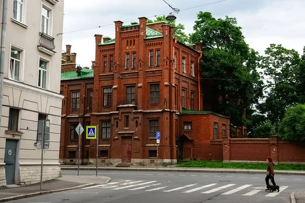 Szentpétervár Panoráma Történelmi Épületekkel Építészettel Utcákkal Csatornákkal Szentpéterváron Oroszországban — Stock Fotó