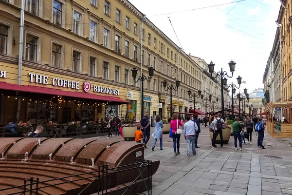 Panorama Petersburga Zabytkowymi Budynkami Architekturą Ulicami Kanałami Petersburgu Rosja — Zdjęcie stockowe