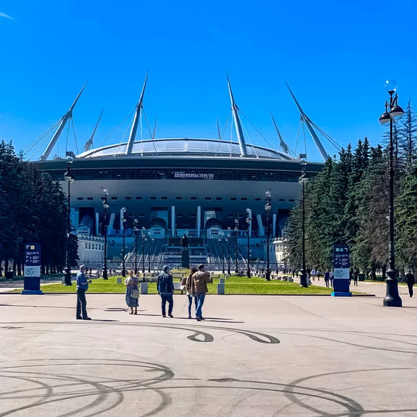 아레나 Gazprom Arena 알려진 크라스 스타디움 Krestovsky Stadium 러시아 상트페테르부르크에 — 스톡 사진
