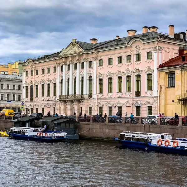 Panorama São Petersburgo Com Edifícios Históricos Arquitetura Ruas Canais São — Fotografia de Stock