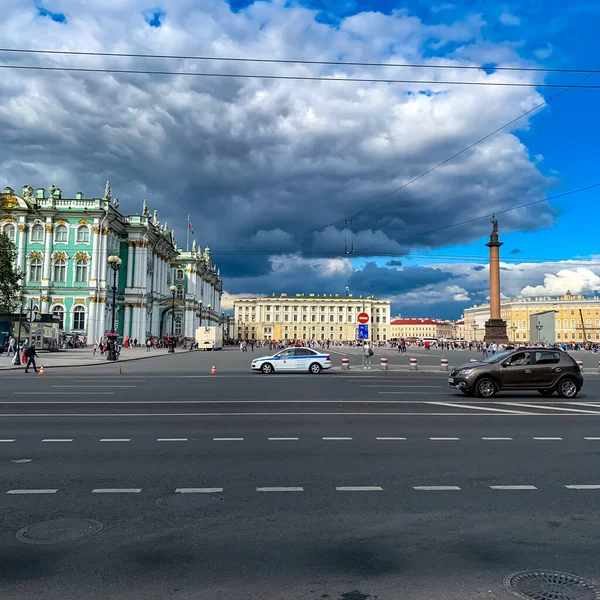 Saint Petersburg Panorama Tarihi Binalar Mimari Sokaklar Kanalları Ile Saint — Stok fotoğraf