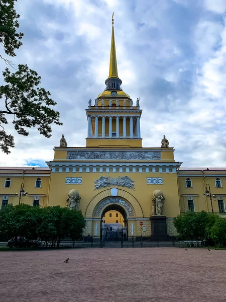 Amiraliteten Sankt Petersburg Ryssland Som Tidigare Var Högkvarter För Amiralitetsnämnden — Stockfoto