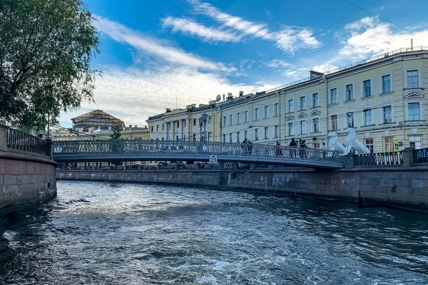 Saint Petersburg Panorama Tarihi Binalar Mimari Sokaklar Kanalları Ile Saint — Stok fotoğraf