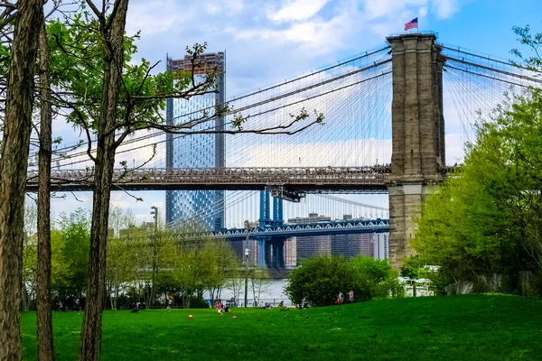 Ponte Brooklyn Brooklyn New York — Foto Stock