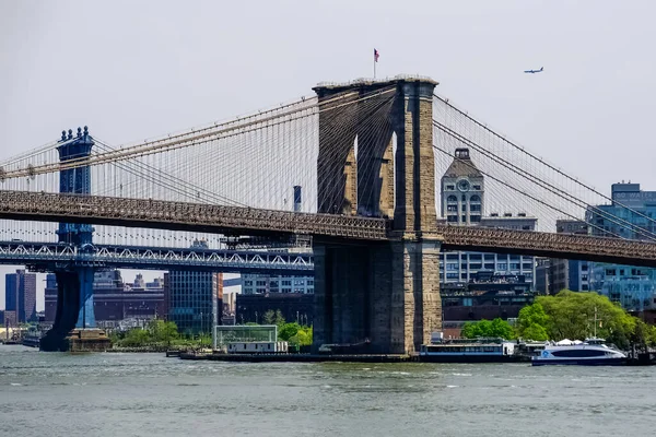 Die Brooklyn Bridge Ist Eine Brücke New York City Die — Stockfoto