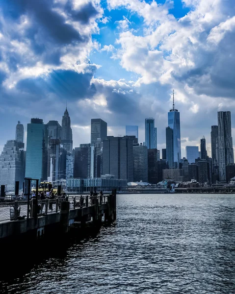 New York City Manhattans Skyline Panorama Manhattan New York — Stockfoto