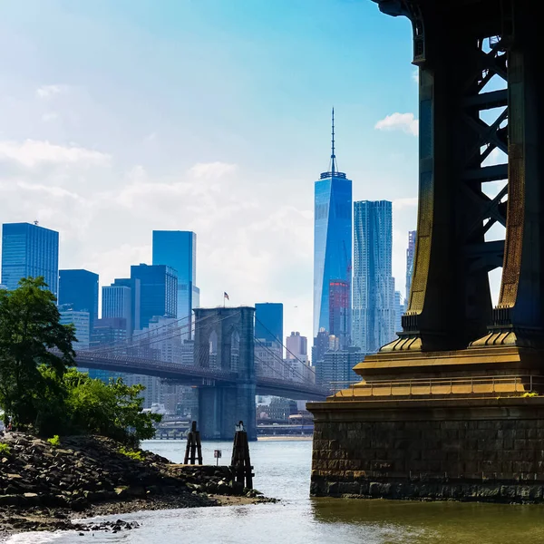 Brooklyn Ponte Manhattan Manhattan Nova Iorque — Fotografia de Stock