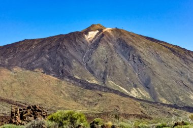 Teide Dağı volkan zirvesi Teide Ulusal Parkı, Tenerife, Kanarya Adaları, İspanya