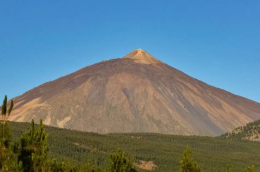 Teide Dağı volkan zirvesi Teide Ulusal Parkı, Tenerife, Kanarya Adaları, İspanya