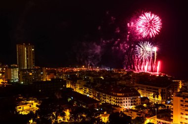 Puerto de la Cruz şehri Tenerife, Kanarya Adaları, İspanya.