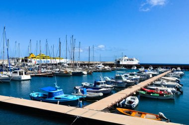 La Gomera ada manzarası, Spains Kanarya Adası 'nın en küçük ikinci adasıdır. La Gomera, İspanya.