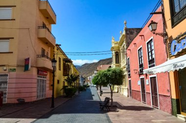La Gomera ada manzarası, Spains Kanarya Adası 'nın en küçük ikinci adasıdır. La Gomera, İspanya.