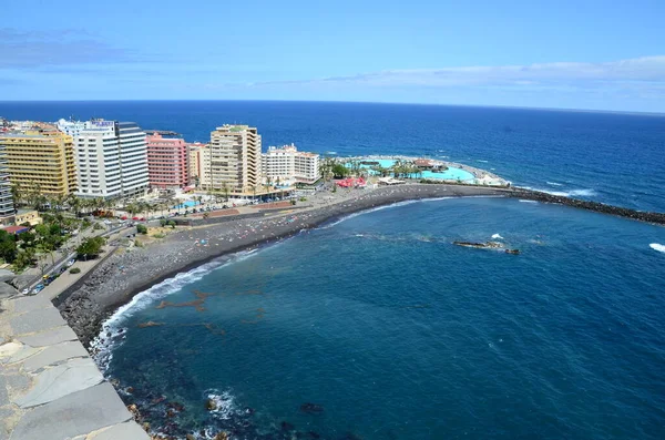 Puerto Cruz City Tenerife Kanárské Ostrovy Španělsko — Stock fotografie
