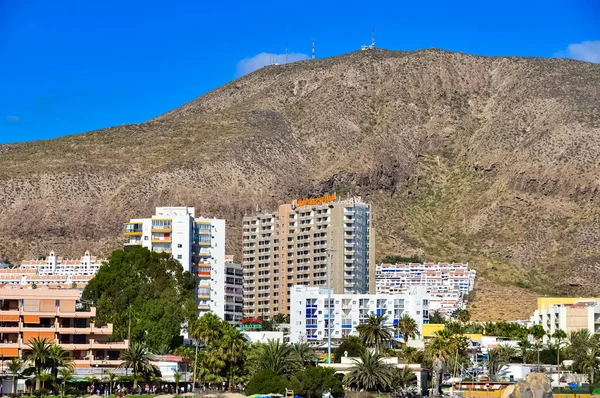 Tenerife Los Cristianos Una Ciudad Costa Suroeste Tenerife Más Grande — Foto de Stock