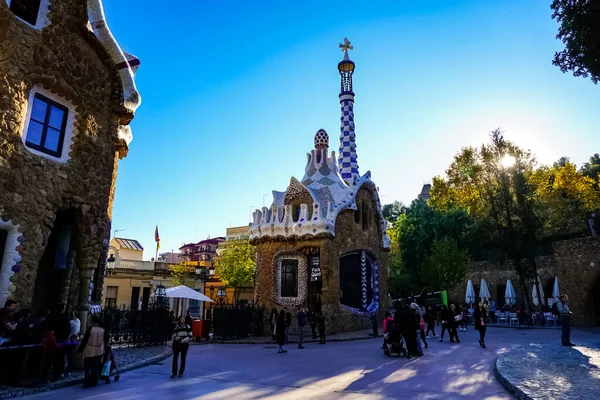 Panorama Della Città Barcellona Vista Sulla Strada Barcellona Spagna — Foto Stock