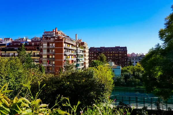 Panorama Della Città Barcellona Vista Sulla Strada Barcellona Spagna — Foto Stock