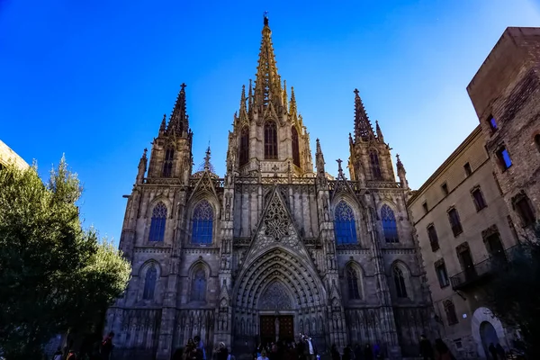 Vista Panorámica Ciudad Barcelona Calle Barcelona España — Foto de Stock