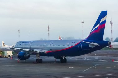 Aeroflot - Rus Havayolları Airbus A320-200 Perm, Rusya 'daki Perm Bolshoe Savino Havalimanı' ndan kalkış vergisi