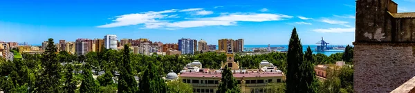 Vue Depuis Castillo Gibralfaro Malaga Par Une Journée Ensoleillée Été — Photo