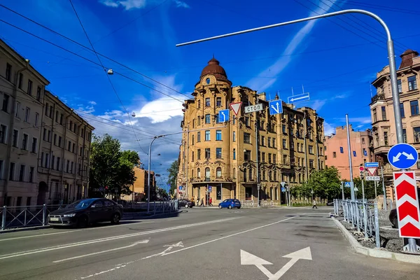 Panorama Petrohradu Historickými Budovami Architekturou Ulicemi Kanály Petrohradě Rusko — Stock fotografie