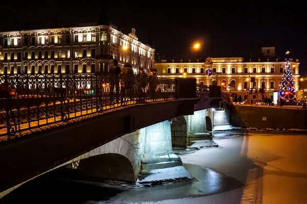 Saint Petersburg Panorama Winter Historic Buildings Architecture Streets Canals Saint — Stock Photo, Image