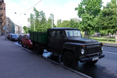 Saint Petersburg Panorama tarihi binalar, mimari, sokaklar ve kanalları ile Saint Petersburg, Rusya.