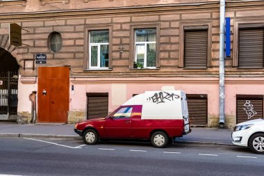 Saint Petersburg Panorama tarihi binalar, mimari, sokaklar ve kanalları ile Saint Petersburg, Rusya.