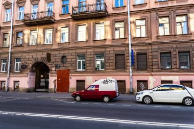 Saint Petersburg Panorama tarihi binalar, mimari, sokaklar ve kanalları ile Saint Petersburg, Rusya.