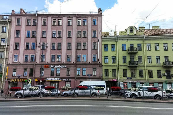 圣彼得堡全景 拥有俄罗斯圣彼得堡的历史建筑 街道和运河 — 图库照片