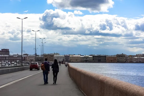 Sankt Petersburg Panorama Med Historiska Byggnader Arkitektur Gator Och Kanaler — Stockfoto