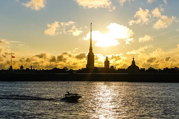 Sankt Petersburg Panorama Med Historiska Byggnader Arkitektur Gator Och Kanaler — Stockfoto