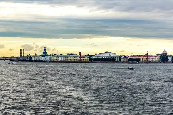 Sankt Petersburg Panorama Med Historiska Byggnader Arkitektur Gator Och Kanaler — Stockfoto