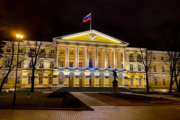 Смольний Інститут Санкт Петербурзі Росія — стокове фото