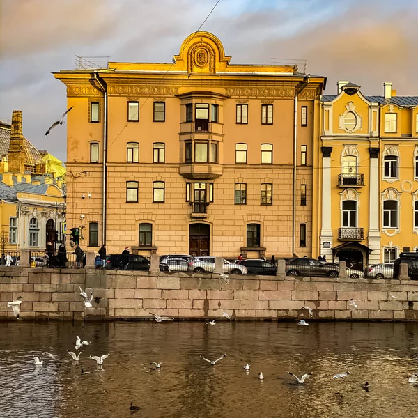 San Petersburgo Panorama Con Edificios Históricos Arquitectura Calles Canales San —  Fotos de Stock