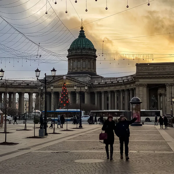 Kazan Cathedral Kazanskiy Kafedralniy Sobor Είναι Ένας Καθεδρικός Ναός Της — Φωτογραφία Αρχείου