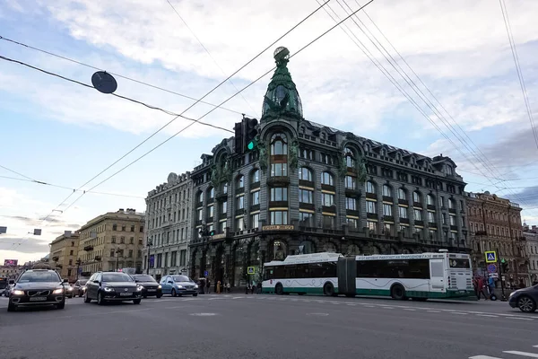 Panorama Sint Petersburg Met Historische Gebouwen Architectuur Straten Grachten Sint — Stockfoto