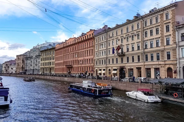 San Petersburgo Panorama Con Edificios Históricos Arquitectura Calles Canales San — Foto de Stock