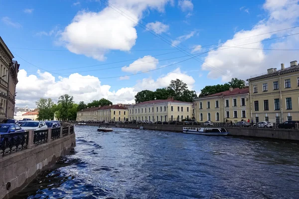 San Pietroburgo Panorama Con Edifici Storici Architettura Strade Canali San — Foto Stock