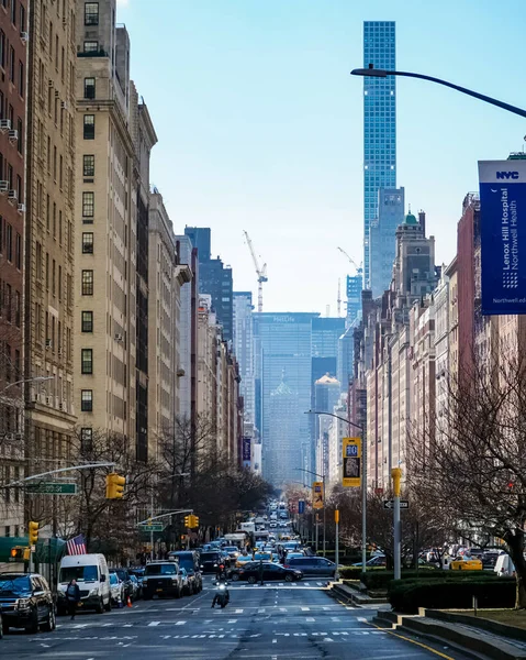 New York City Manhattan Street Panorama Yellow New York City — Photo