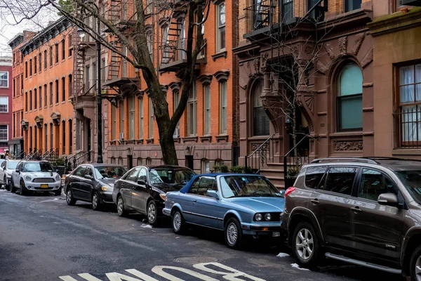 New York City Manhattan Street Panorama Yellow New York City — Photo