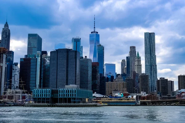 Panorama Horizonte Nova Iorque Manhattan Manhattan Nova Iorque — Fotografia de Stock