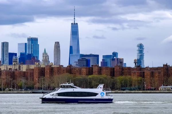 New York City Manhattans Skyline Panorama Manhattan New York — Stockfoto