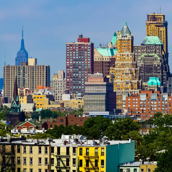 Panorama Nowego Jorku Manhattanie Manhattan Nowy Jork — Zdjęcie stockowe
