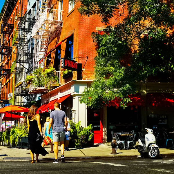 New York City Manhattan Street Panorama Yellow New York City — Photo