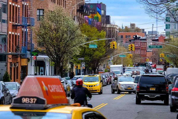 Williamsburg Stadsdel New York City Stadsdelen Brooklyn Gränsar Till Greenpoint — Stockfoto