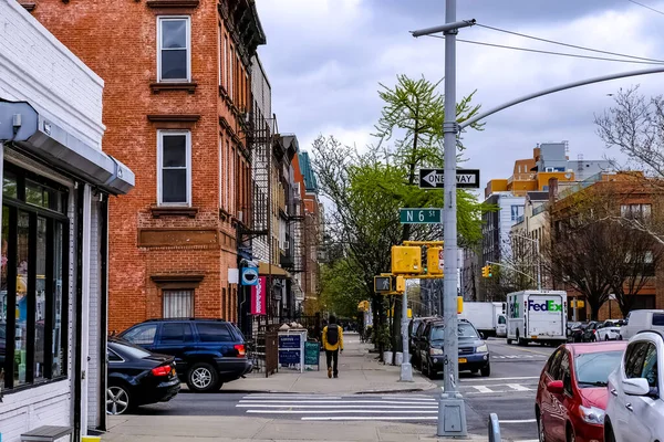 Williamsburg Stadsdel New York City Stadsdelen Brooklyn Gränsar Till Greenpoint — Stockfoto