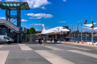 British Airways Konkord kaydı: G-BOAD, New York 'taki Intrepid Sea, Air and Space Museum' da sergileniyor. 